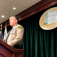 Los Angeles County Sheriff Alex Villanueva speaks at a news conference at the Hall of Justice in Los Angeles, Monday, March 16, 2020.